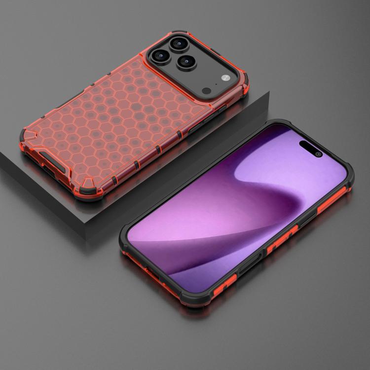 For iPhone 17 Pro Honeycomb Shockproof Phone Case