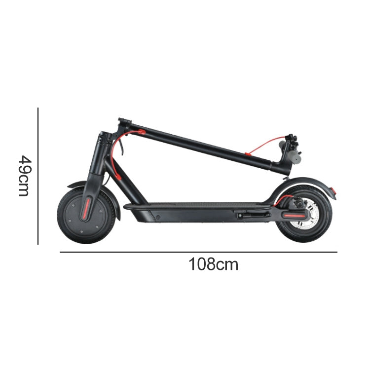 6.6A 8.5 inch Two-wheel Electric Scooter Foldable Electric Car Adult Mini Scooter with Front Light