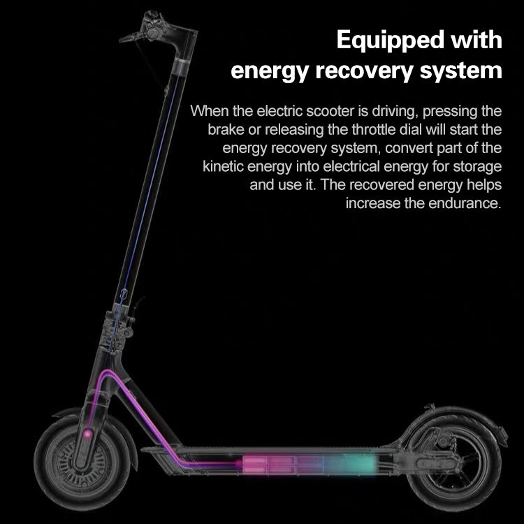 6.6A 8.5 inch Two-wheel Electric Scooter Foldable Electric Car Adult Mini Scooter with Front Light