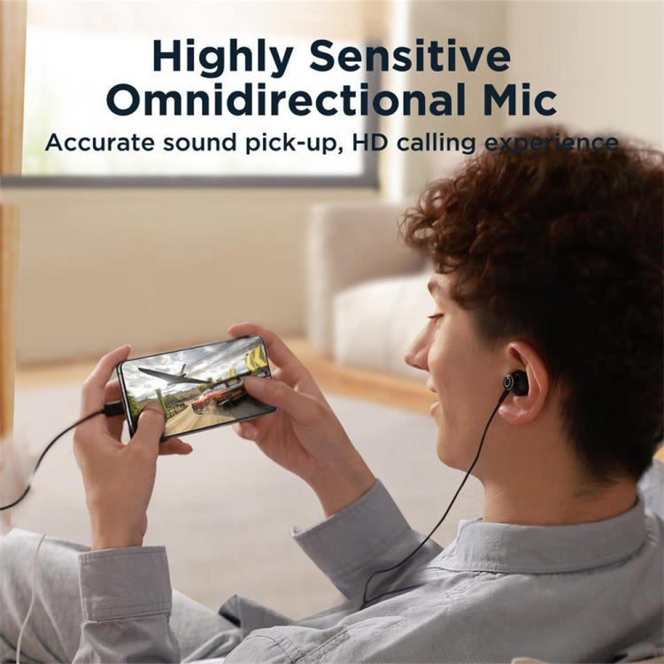 JOYRO0M JR-EC07 Type-C Metal Half In-Ear Wired Earphone, Length: 1.2m