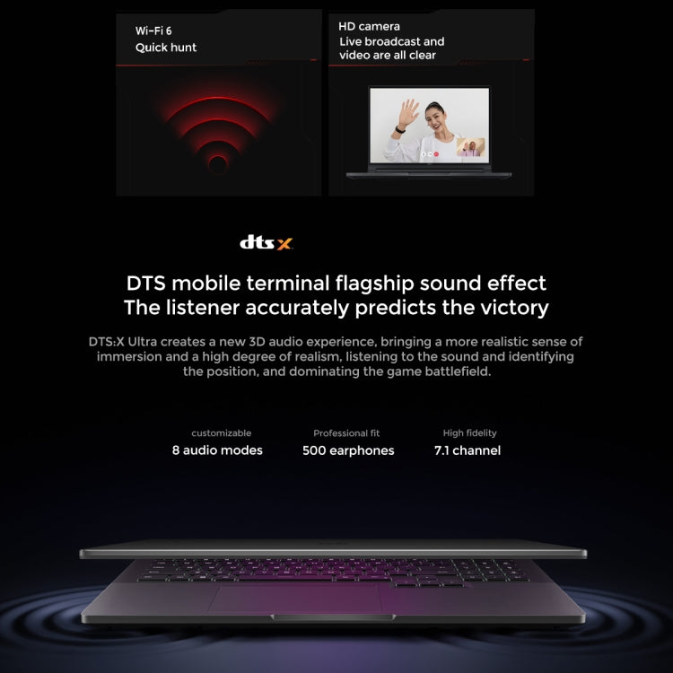Xiaomi Redmi G 16 inch Gaming Laptop, 16GB+512GB, Windows 11 Home Chinese Version, Intel 12th Gen Core i7-12650H Deca Core RTX3050 Discrete Graphics(Dark Grey)