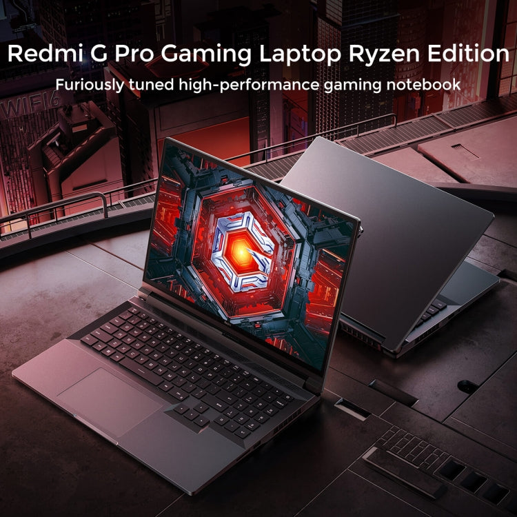 Xiaomi Redmi G Pro 16 inch Gaming Laptop, 16GB+512GB, Windows 11 Home Chinese Version, AMD Ryzen 7 6800H Octa Core RTX3060 Discrete Graphics(Dark Grey)
