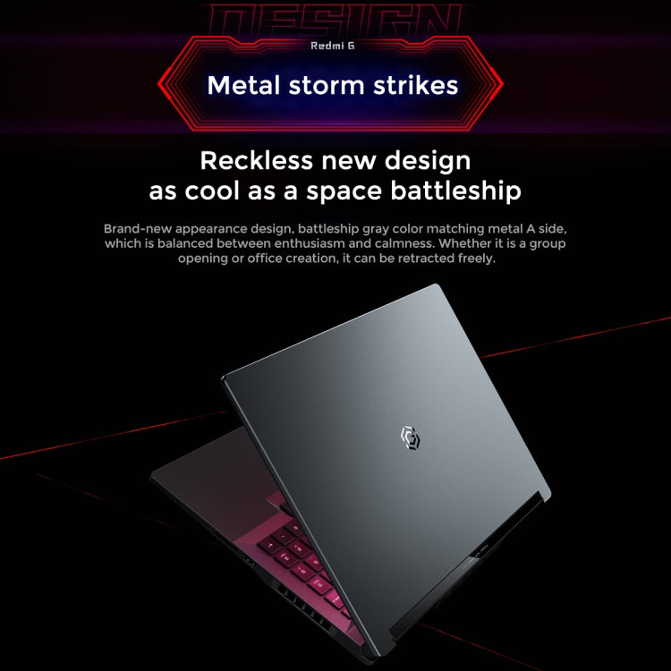 Xiaomi Redmi G Pro 16 inch Gaming Laptop, 16GB+512GB, Windows 11 Home Chinese Version, AMD Ryzen 7 6800H Octa Core RTX3060 Discrete Graphics(Dark Grey)