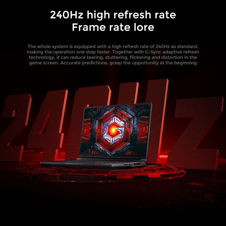 Xiaomi Redmi G Pro 16 inch Gaming Laptop, 16GB+512GB, Windows 11 Home Chinese Version, AMD Ryzen 7 6800H Octa Core RTX3060 Discrete Graphics(Dark Grey)