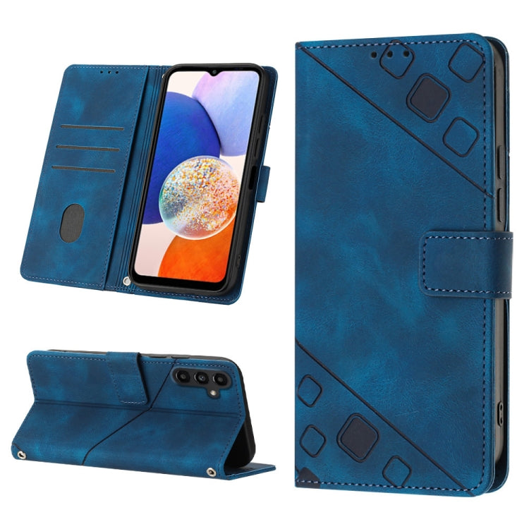 For Samsung Galaxy A25 5G / A24 Skin-feel Embossed Leather Phone Case
