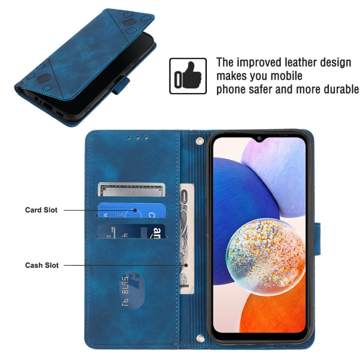 For Samsung Galaxy A25 5G / A24 Skin-feel Embossed Leather Phone Case