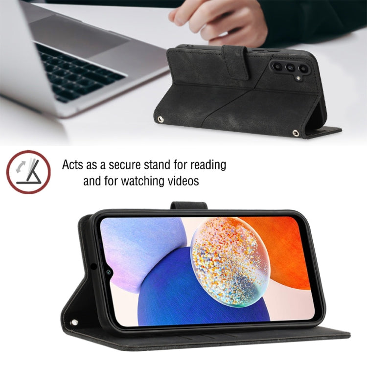For Samsung Galaxy A25 5G / A24 Skin-feel Embossed Leather Phone Case