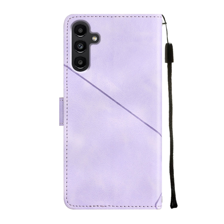 For Samsung Galaxy S23 FE 5G Skin-feel Embossed Leather Phone Case