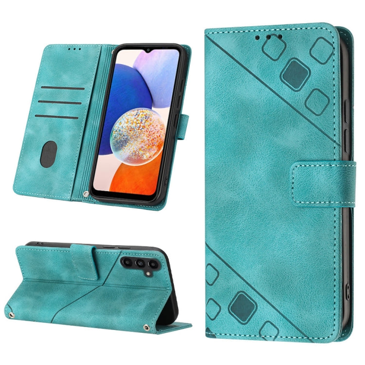 For Samsung Galaxy S23 FE 5G Skin-feel Embossed Leather Phone Case