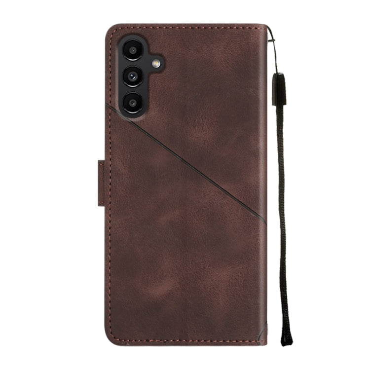 For Samsung Galaxy S23 FE 5G Skin-feel Embossed Leather Phone Case