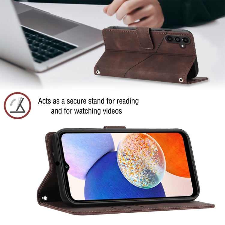 For Samsung Galaxy S23 FE 5G Skin-feel Embossed Leather Phone Case