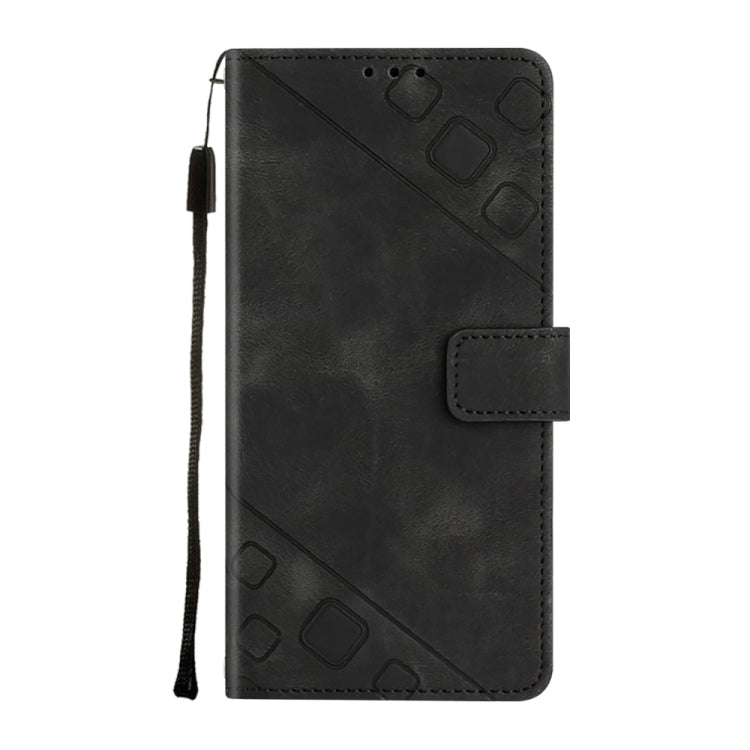For Samsung Galaxy S23 FE 5G Skin-feel Embossed Leather Phone Case