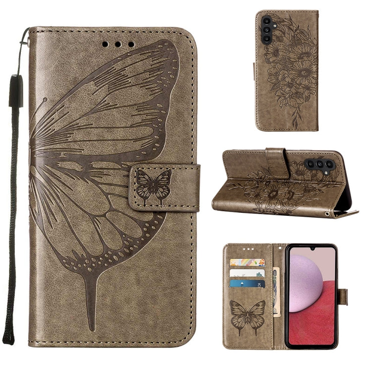 For Samsung Galaxy A25 5G / A24 Embossed Butterfly Leather Phone Case