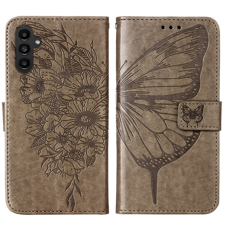 For Samsung Galaxy A25 5G / A24 Embossed Butterfly Leather Phone Case