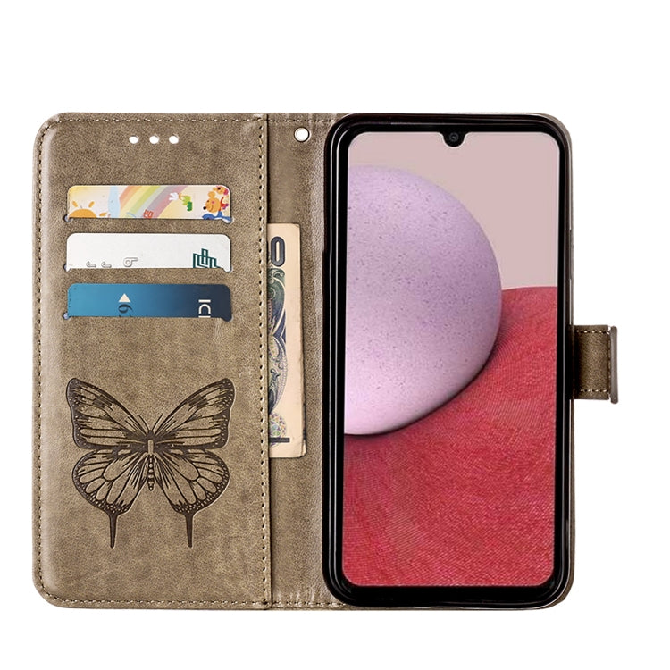 For Samsung Galaxy A25 5G / A24 Embossed Butterfly Leather Phone Case