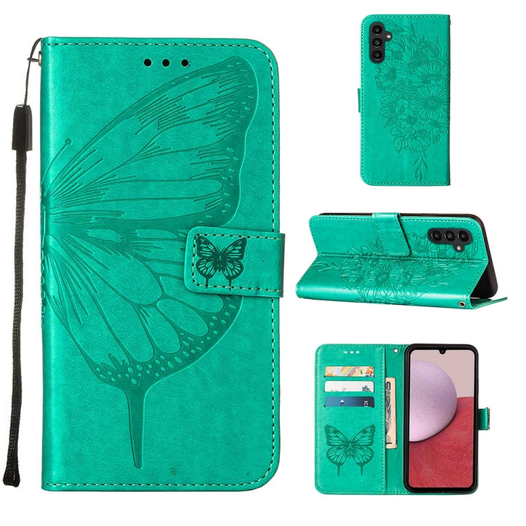 For Samsung Galaxy A25 5G / A24 Embossed Butterfly Leather Phone Case