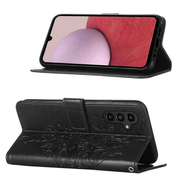 For Samsung Galaxy A25 5G / A24 Embossed Butterfly Leather Phone Case