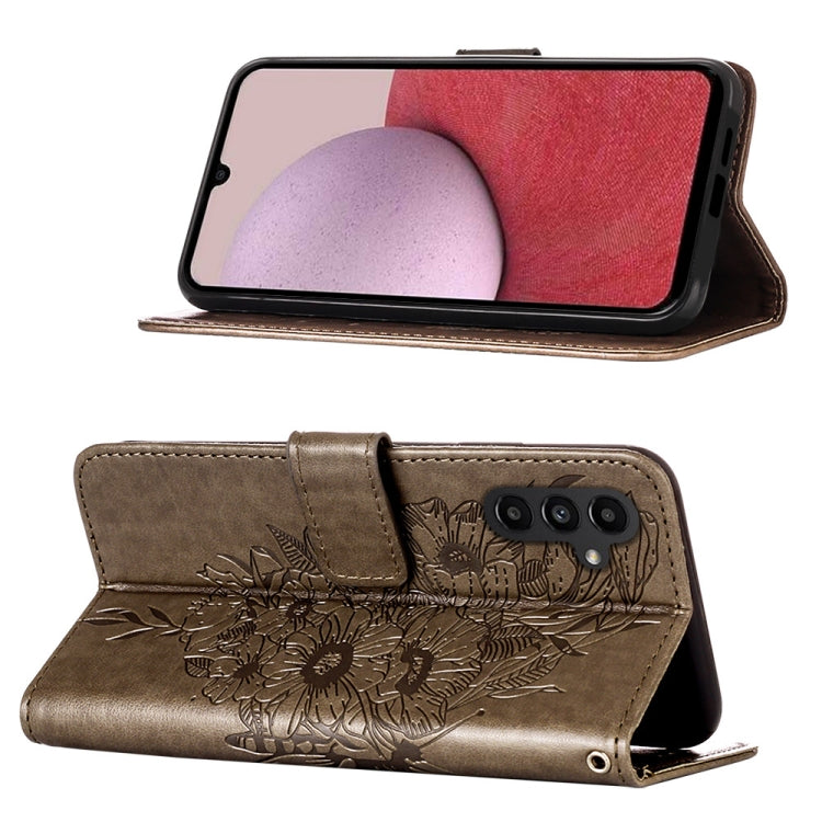 For Samsung Galaxy S23 FE 5G Embossed Butterfly Leather Phone Case