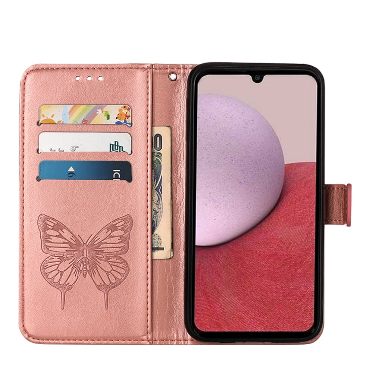 For Samsung Galaxy S23 FE 5G Embossed Butterfly Leather Phone Case