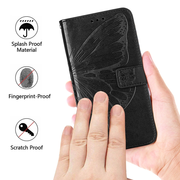 For Samsung Galaxy S23 FE 5G Embossed Butterfly Leather Phone Case