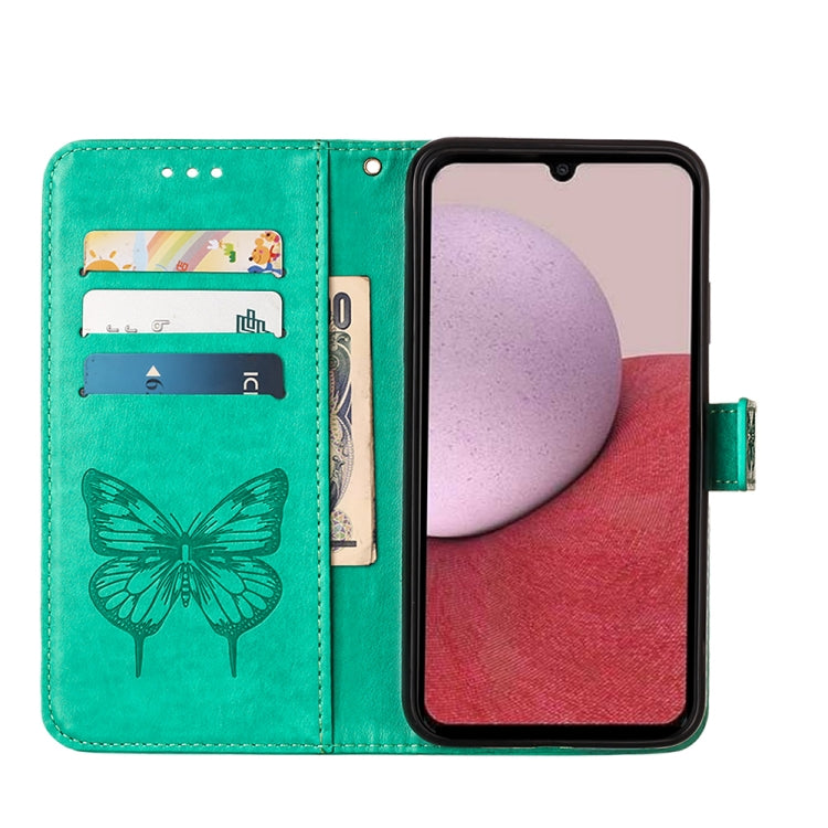 For Samsung Galaxy S23 FE 5G Embossed Butterfly Leather Phone Case