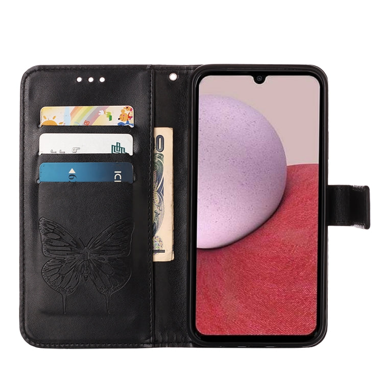 For Samsung Galaxy S23 FE 5G Embossed Butterfly Leather Phone Case