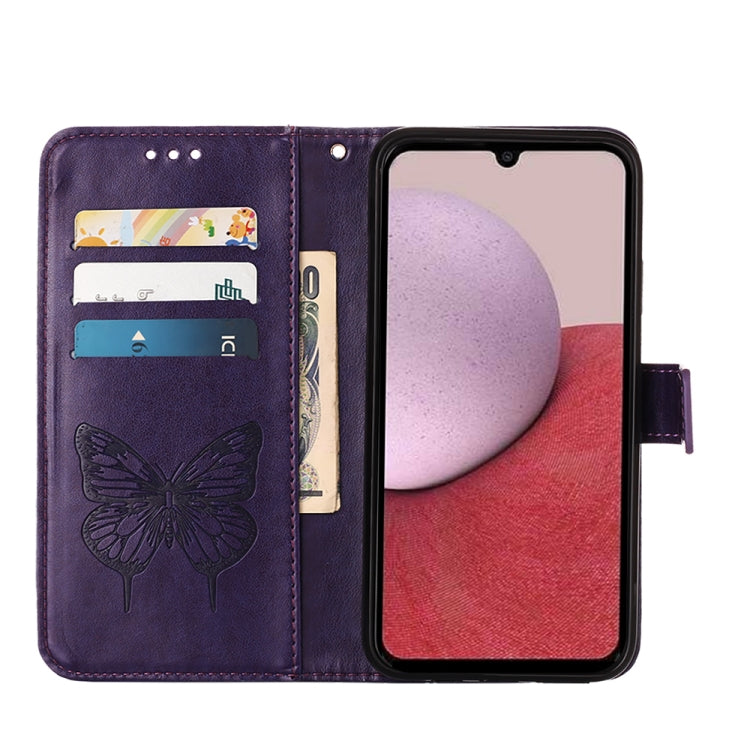 For Samsung Galaxy S23 FE 5G Embossed Butterfly Leather Phone Case