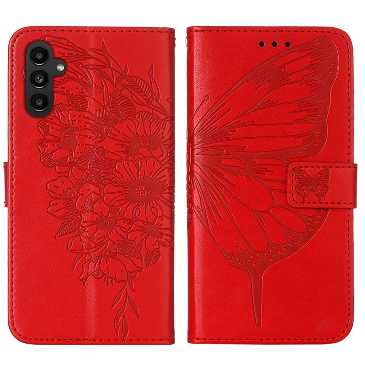 For Samsung Galaxy S23 FE 5G Embossed Butterfly Leather Phone Case