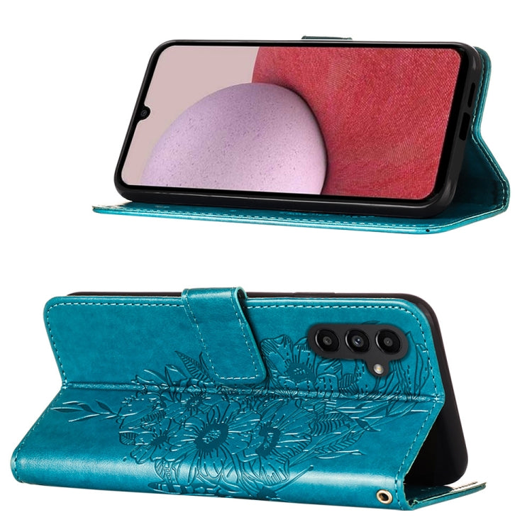 For Samsung Galaxy S23 FE 5G Embossed Butterfly Leather Phone Case