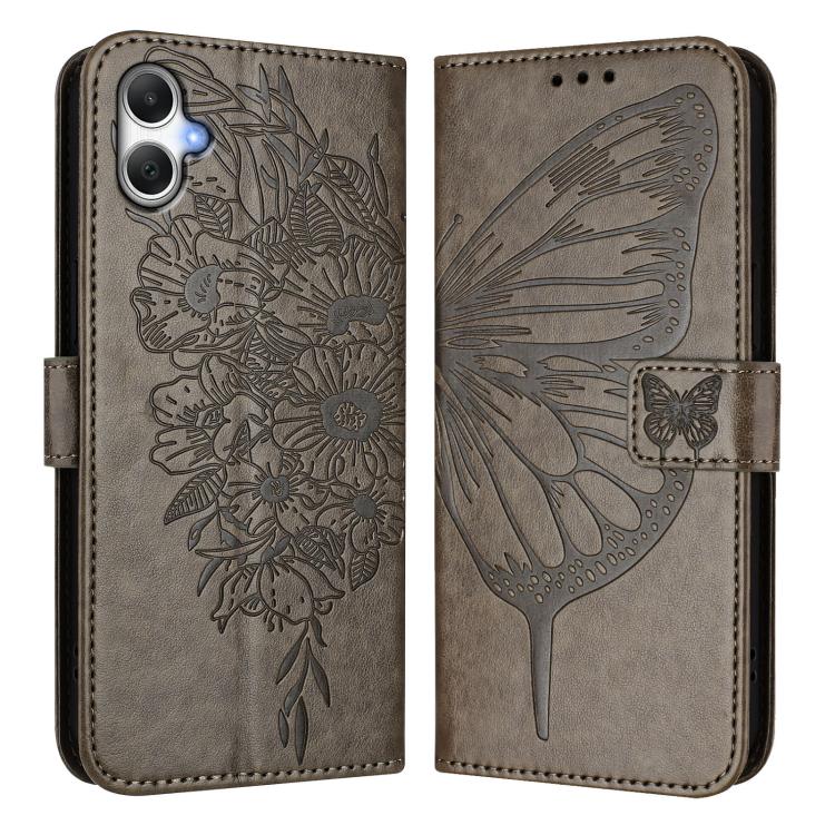 For Samsung Galaxy A06 4G / 5G Embossed Butterfly Leather Phone Case