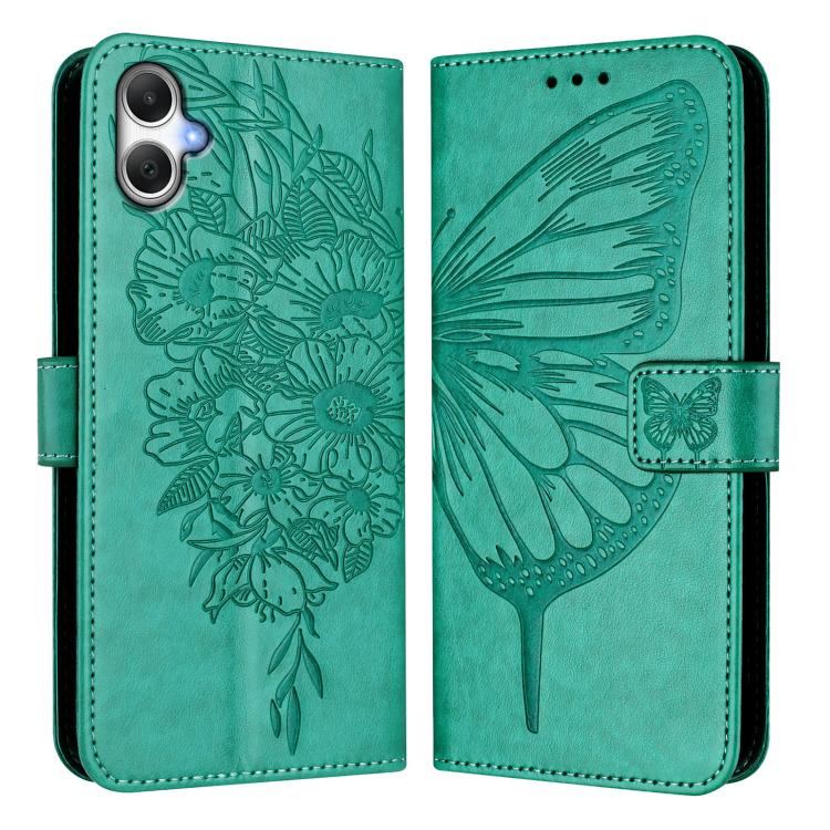 For Samsung Galaxy A06 4G / 5G Embossed Butterfly Leather Phone Case