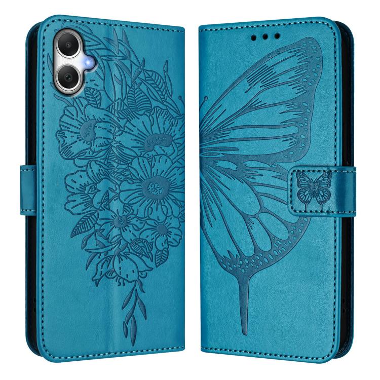 For Samsung Galaxy A06 4G / 5G Embossed Butterfly Leather Phone Case