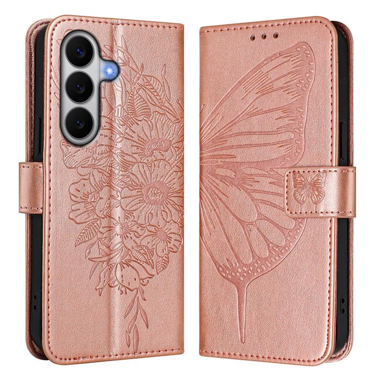 For Samsung Galaxy A27 5G Embossed Butterfly Leather Phone Case