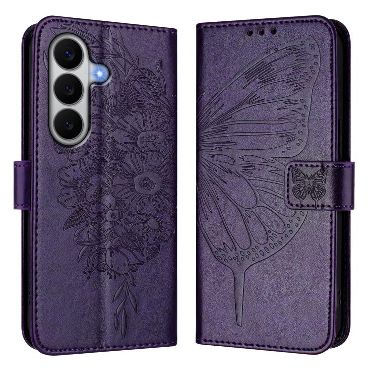 For Samsung Galaxy A27 5G Embossed Butterfly Leather Phone Case