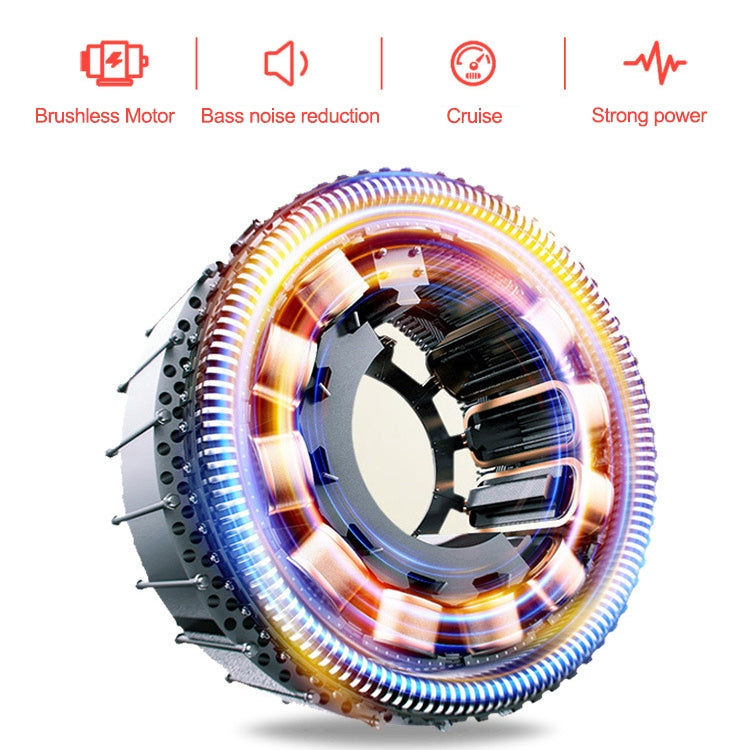 Adiman A1 Adult Folding Electric Bicycle Mini Scooter Three Seats Electromobile with Power Display Screen & LED Front Light & 11A Lithium Battery(Red)