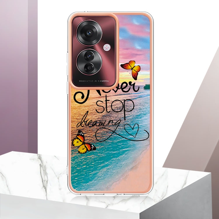 For OPPO Reno11 F 5G Global Electroplating IMD TPU Phone Case