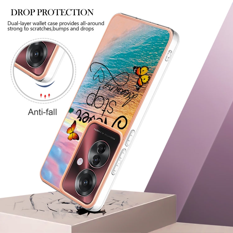 For OPPO Reno11 F 5G Global Electroplating IMD TPU Phone Case