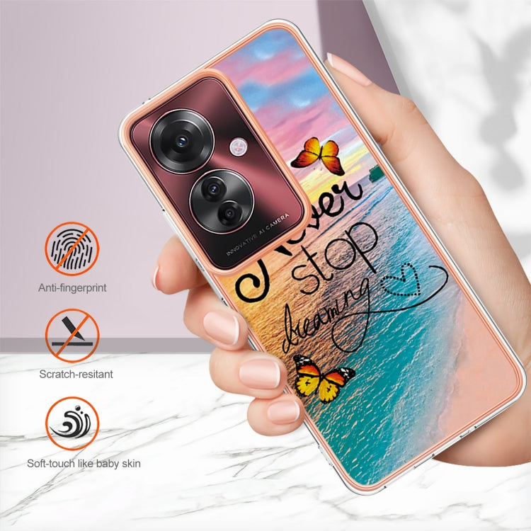 For OPPO Reno11 F 5G Global Electroplating IMD TPU Phone Case