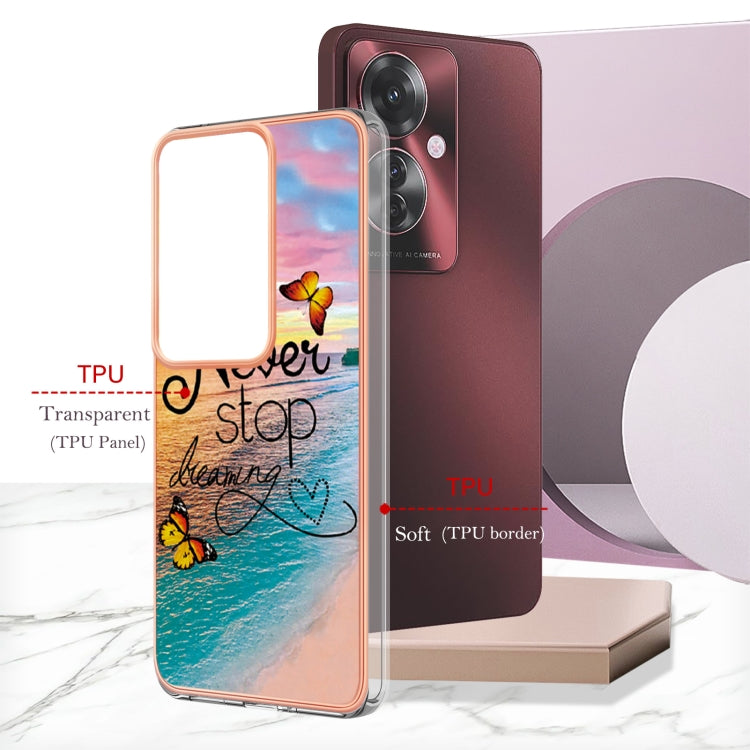 For OPPO Reno11 F 5G Global Electroplating IMD TPU Phone Case