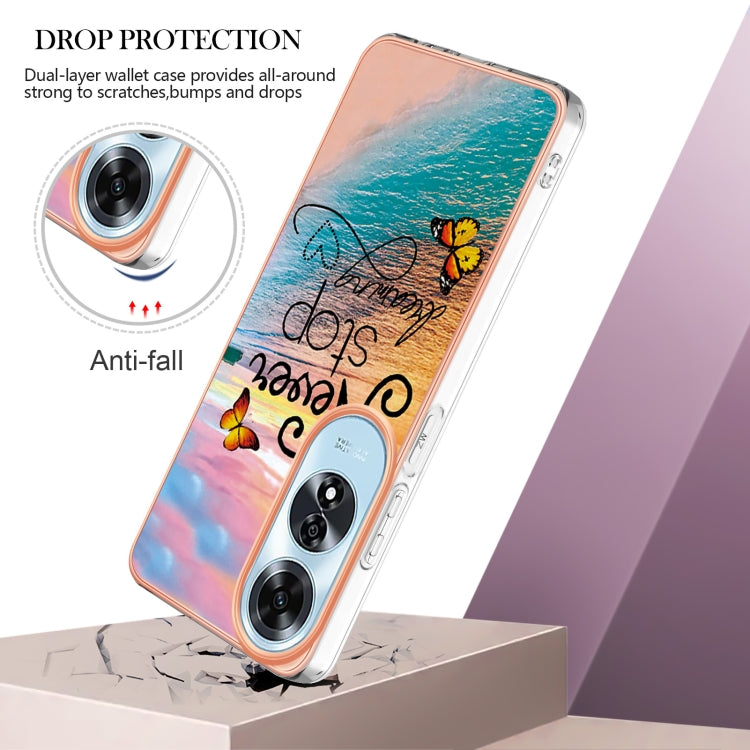 For OPPO A60 Electroplating IMD TPU Phone Case