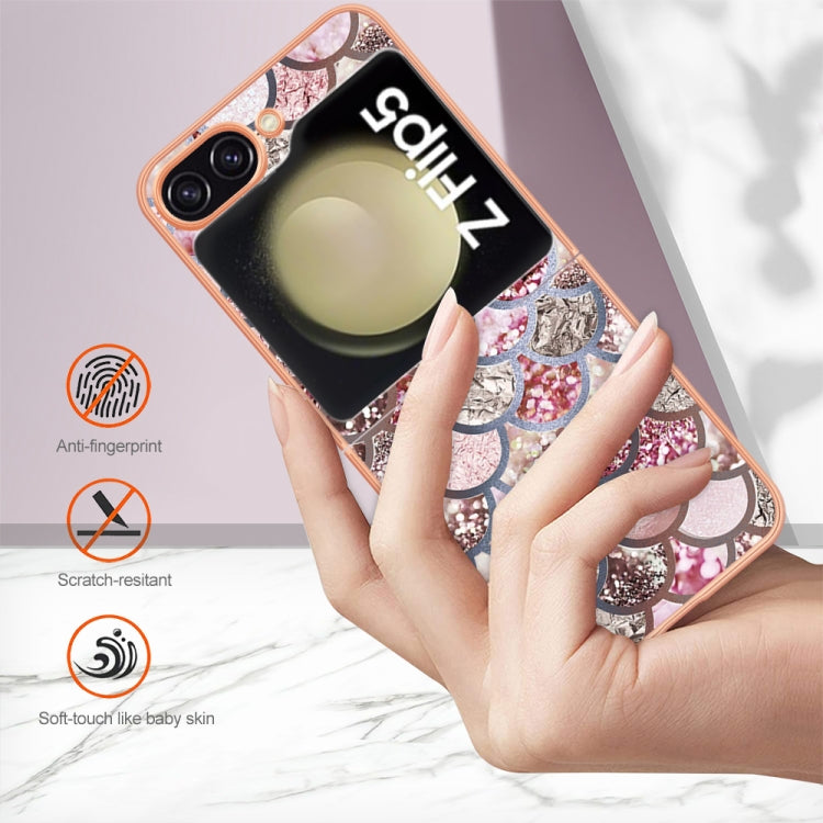 For Samsung Galaxy Z Flip5 Electroplating IMD TPU Phone Case