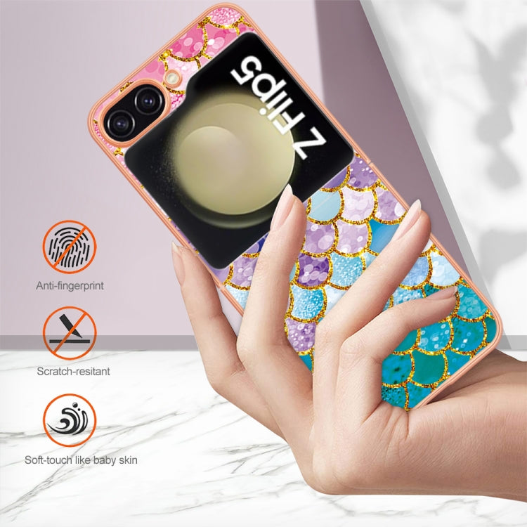 For Samsung Galaxy Z Flip5 Electroplating IMD TPU Phone Case