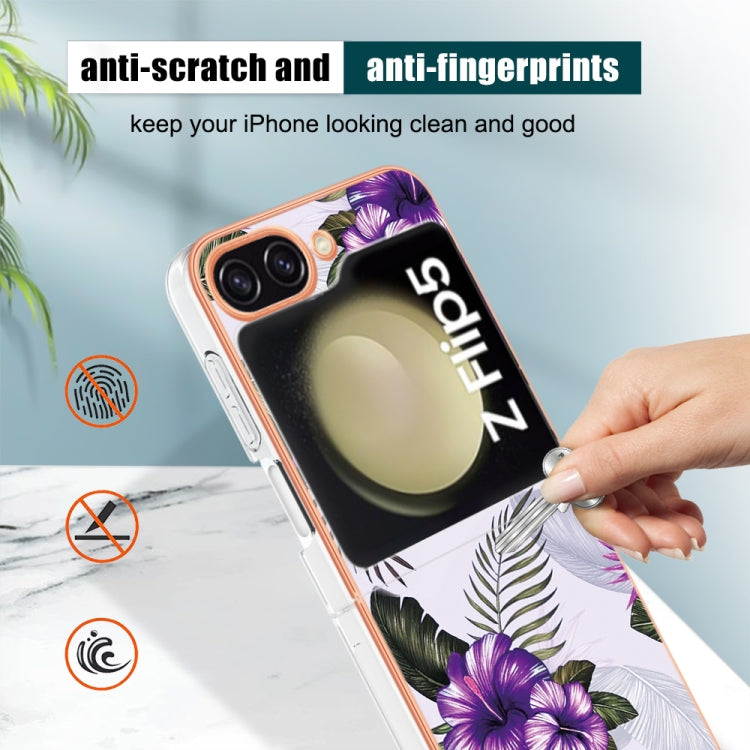 For Samsung Galaxy Z Flip5 Electroplating IMD TPU Phone Case