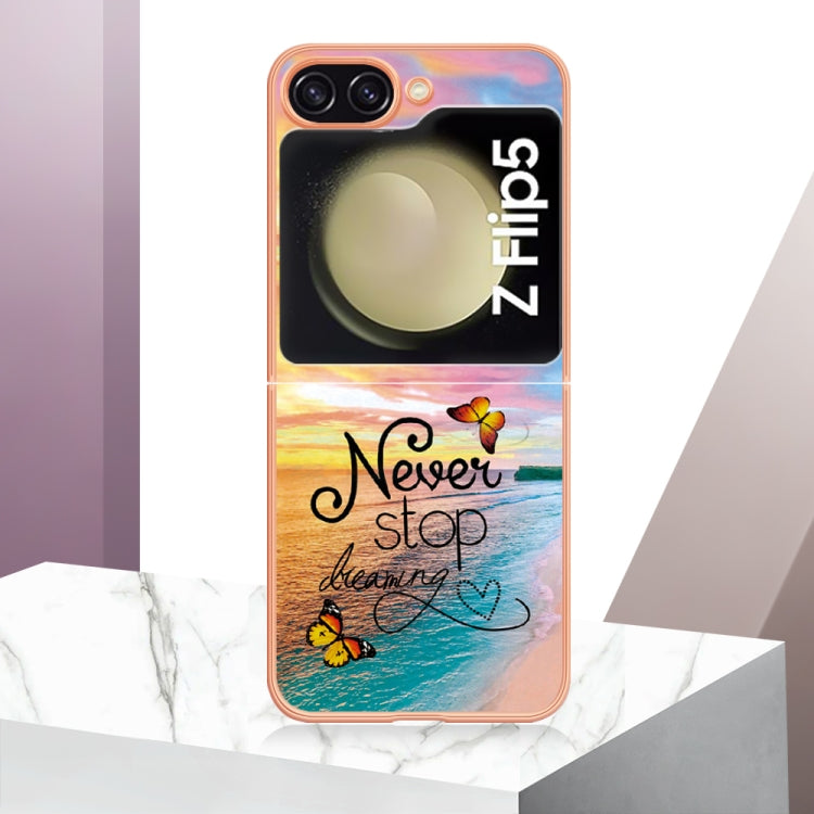 For Samsung Galaxy Z Flip5 Electroplating IMD TPU Phone Case