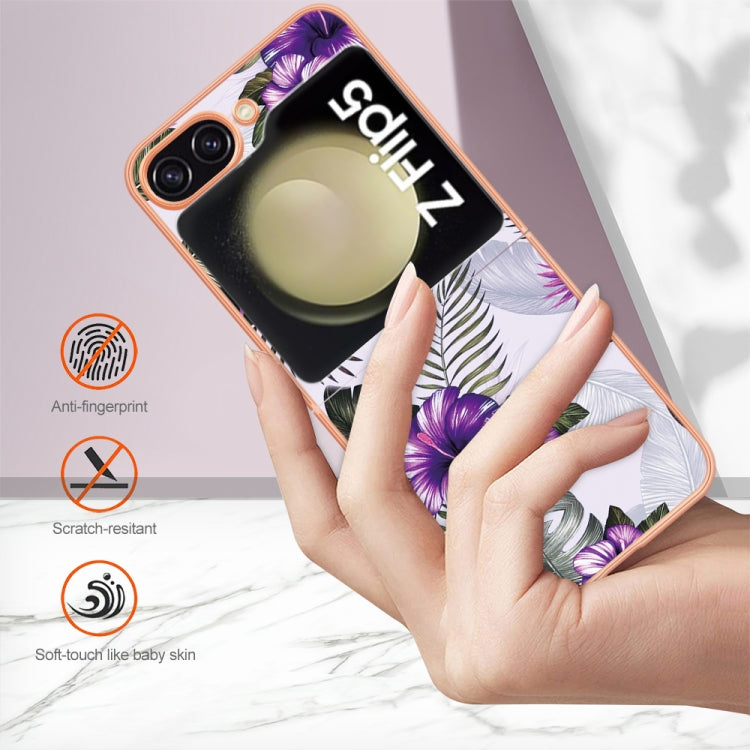 For Samsung Galaxy Z Flip5 Electroplating IMD TPU Phone Case