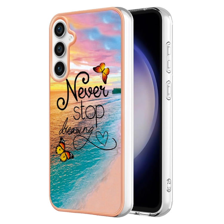 For Samsung Galaxy S23 FE 5G Electroplating IMD TPU Phone Case