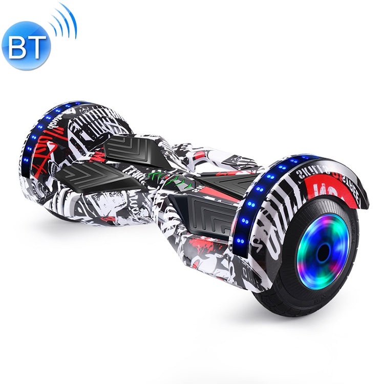 High Configuration Version Bluetooth Marquee Light Electric Balance Car Scooter Smart Twisted Car for Children and Adult, with 8 inch Luminous Wheel Tires