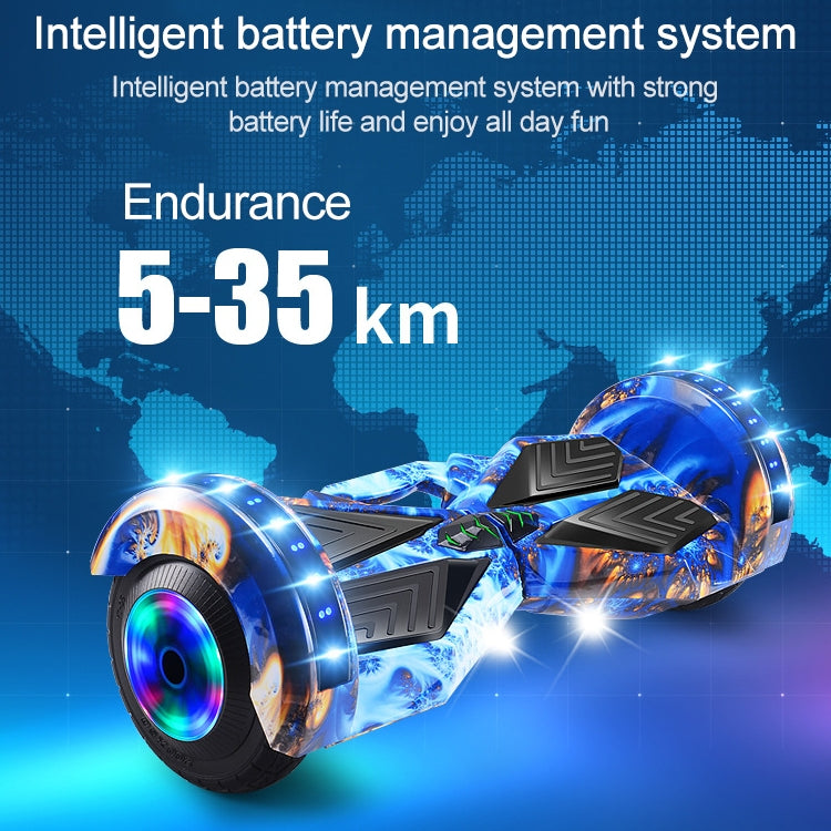 High Configuration Version Bluetooth Marquee Light Electric Balance Car Scooter Smart Twisted Car for Children and Adult, with 8 inch Luminous Wheel Tires