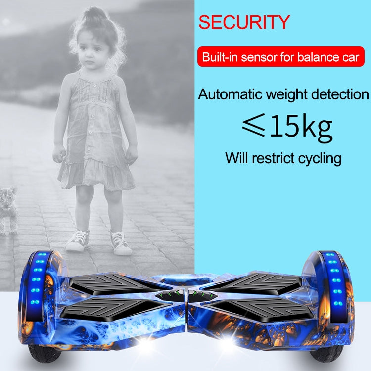 High Configuration Version Bluetooth Marquee Light Electric Balance Car Scooter Smart Twisted Car for Children and Adult, with 8 inch Luminous Wheel Tires
