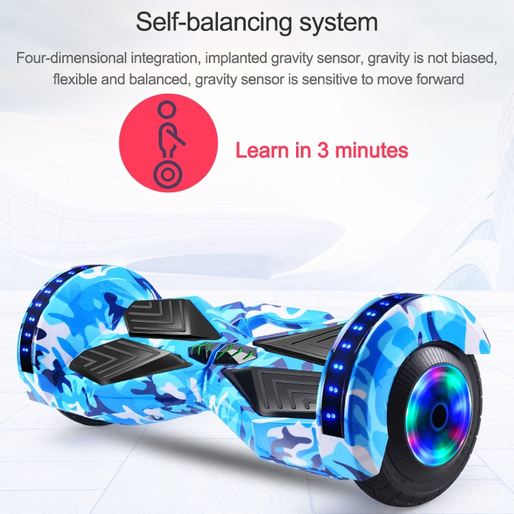 High Configuration Version Bluetooth Marquee Light Electric Balance Car Scooter Smart Twisted Car for Children and Adult, with 8 inch Luminous Wheel Tires